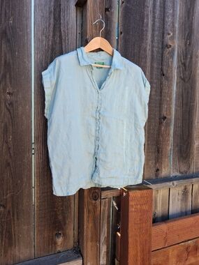 United Colors Of Benetton Green Label Pure Linen Top